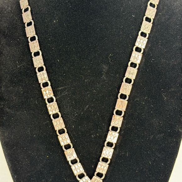 Antique 1900s Book Chain Multicolor Pendant Necklace Lot A40 - Picture 3 of 10